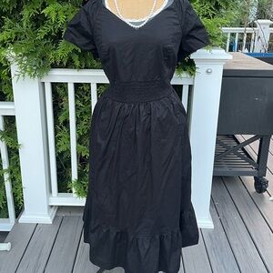 Torrid; Black; Backless/ Tie- Back Dress; Puffy Sleeves; 3XL; Mint Condition